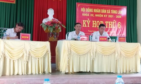 tin phản ánh kỳ họp thứ 6 họi đồng nhân dân xã Tùng Lâm khóa XX